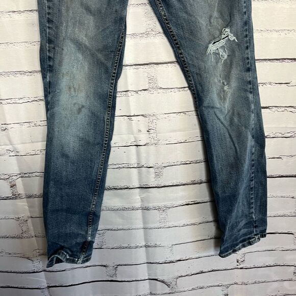Levi’s 511 Men’s Blue Jeans Distressed Straight Workwear Streetwear 30X32 Faded - Picture 4 of 15